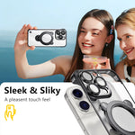 360° Rotatable Ring Holder MagSafe Phone Case for iPhone 15 Series