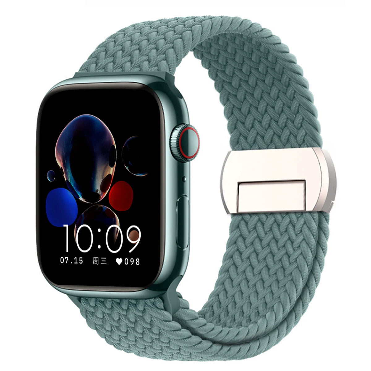 Stretchable Braided Solo Loop with Magnetic Closure for Apple Watch