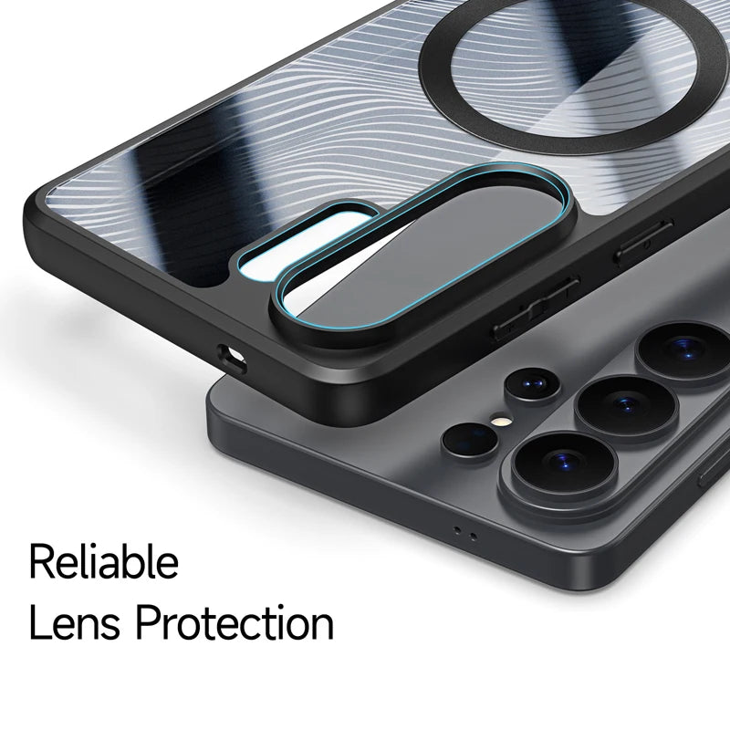 Flowing Line Matte Magnetic Case for Samsung Galaxy S26 Ultra