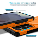 Rugged Armor Magnetic Case with Sliding Privacy Lens Shield for Samsung Galaxy S26 Series