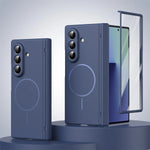 Durable Magnetic Frosted Case with Hinge Protection for Samsung Galaxy Z Fold 6