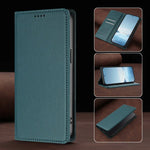Samsung Galaxy S26 Series Leather Wallet Cover with Magnetic Closure