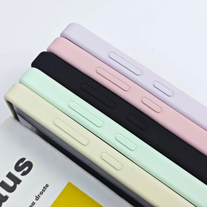 Protective Matte Liquid Silicone Case for Samsung Galaxy S25 Series