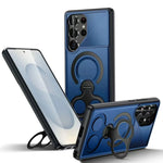 Armor Shockproof Magnetic Case with Stand Bracket for Samsung Galaxy S25 Series