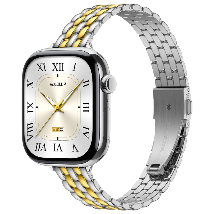 Stainless Steel Metal Bracelet Band with Folding Buckle for Apple Watch