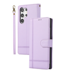 Crossbody Mirror Card Slot Wallet Leather Case for Samsung Galaxy S24 Series