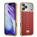 Premium Plating Leather Protective Case for iPhone 17 Series