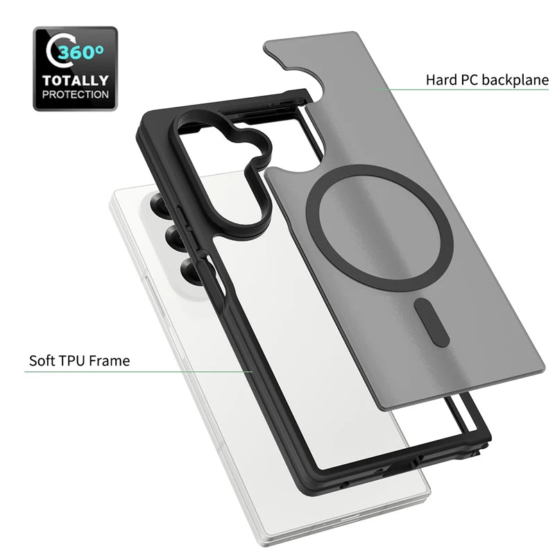 Premium Magnetic Matte Case for Samsung Galaxy Z Fold 7
