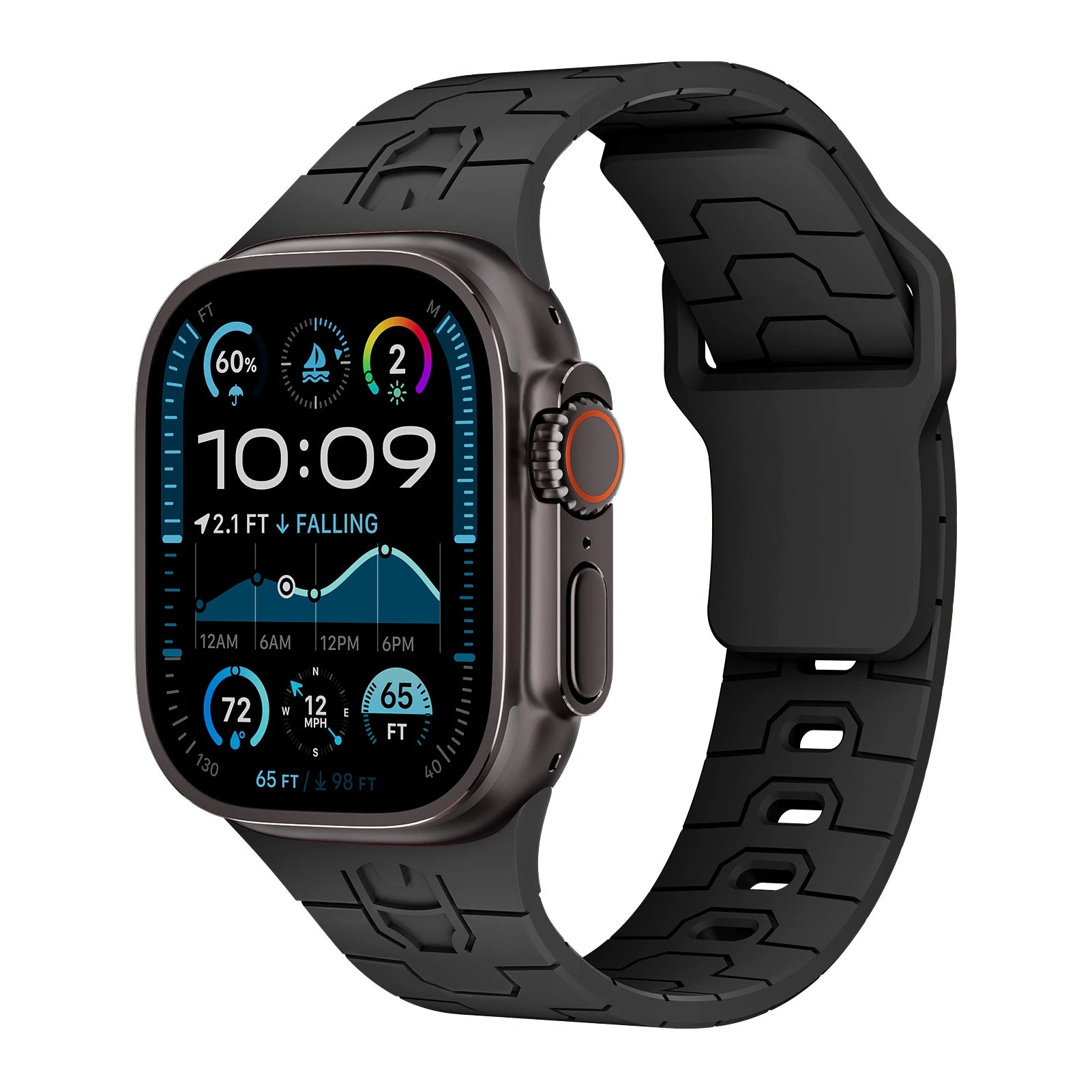 Comfort-Fit Silicone Strap for Apple Watch
