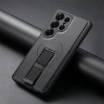 Samsung Galaxy S25 Series Magnetic Phone Case with Leather Wrist Strap