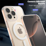 Ultra-Thin Soft Transparent Silicone MagSafe Case for iPhone 16 Series