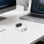 Transparent Protective Case with Adjustable Silicone Band for Google Fitbit Air