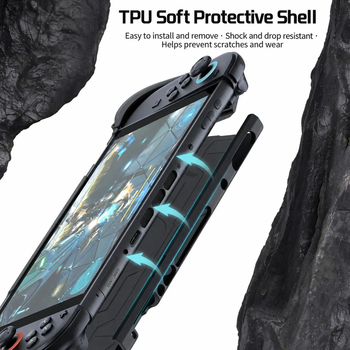 Dock-Compatible Magnetic Snap-On Protective Case for Nintendo Switch 2