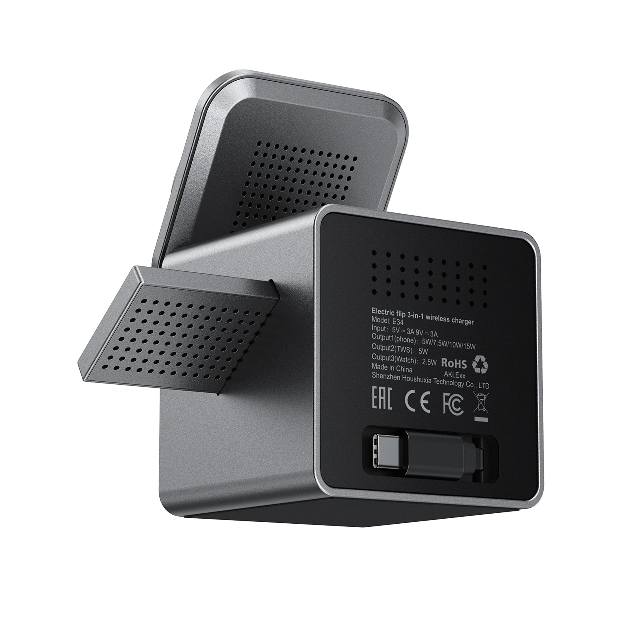 ACEFAST E34 3-in-1 Magnetic Wireless Charging Station