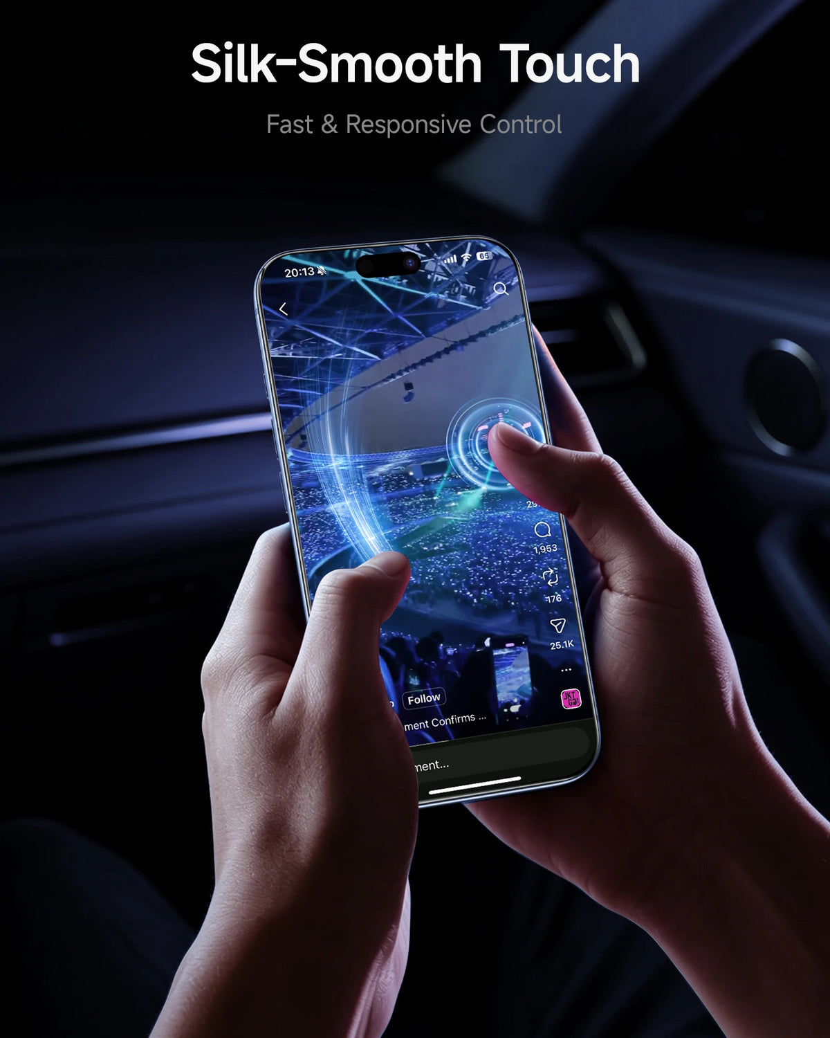 Bubble-Free Tempered Glass Screen Protector with Auto-Seal for iPhone 16 Series