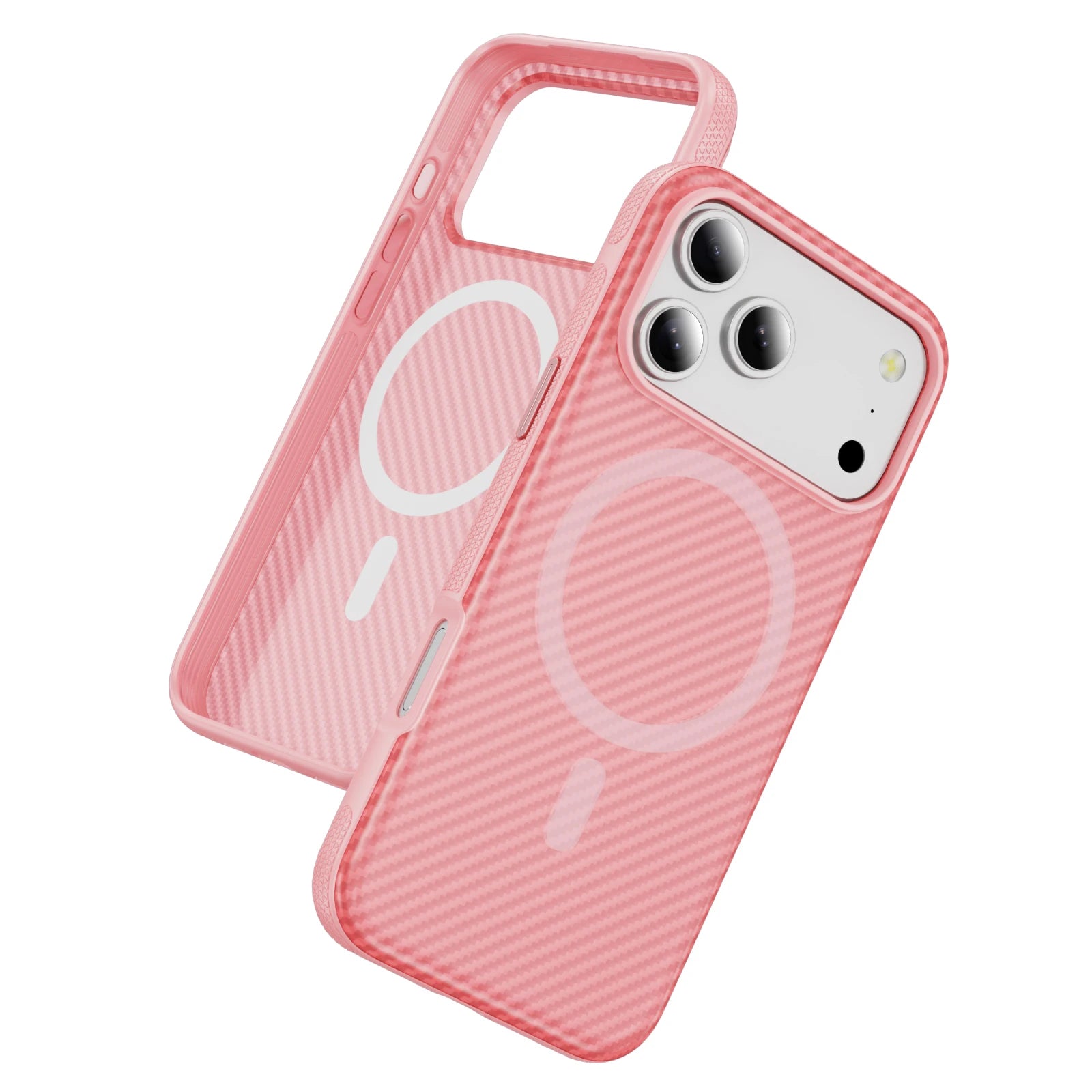 Slim Matte Aramid Fiber Pattern MagSafe Case for iPhone 17 Series
