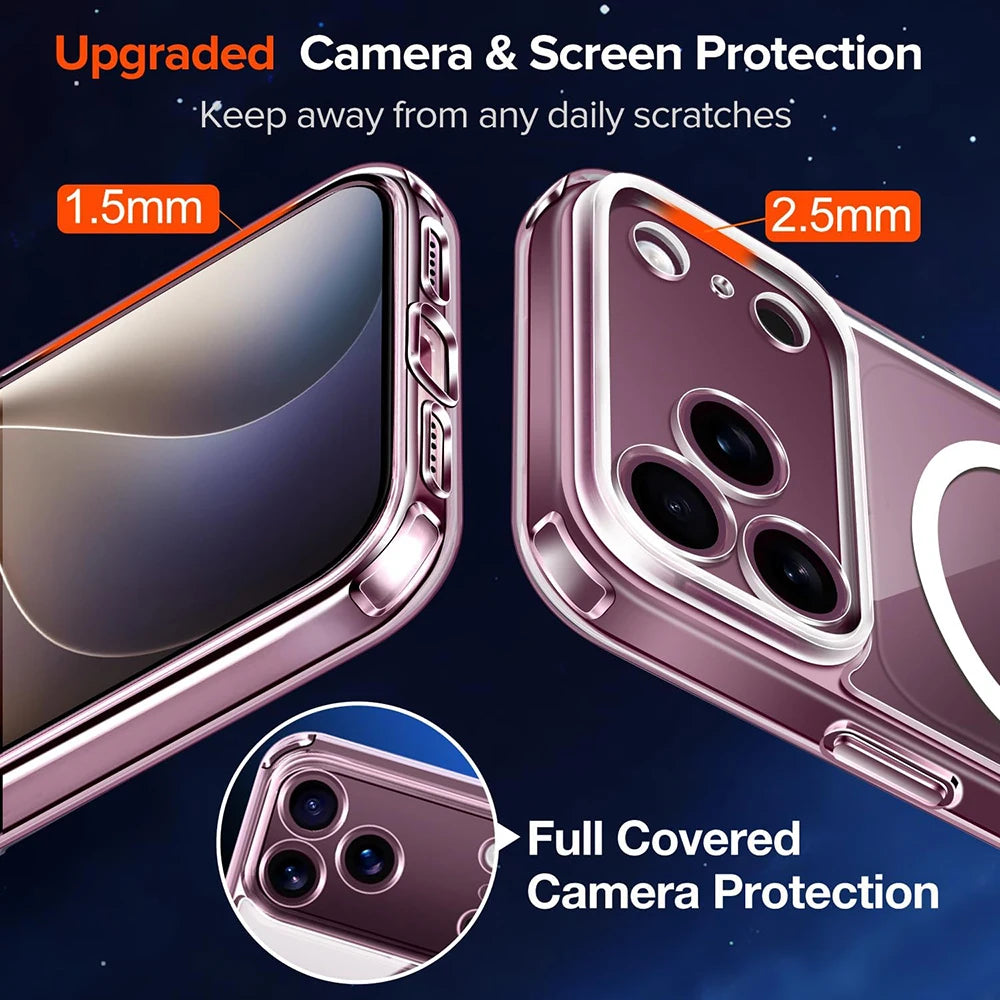 Shockproof MagSafe Case with Military-Grade Drop Protection for iPhone 18 Series