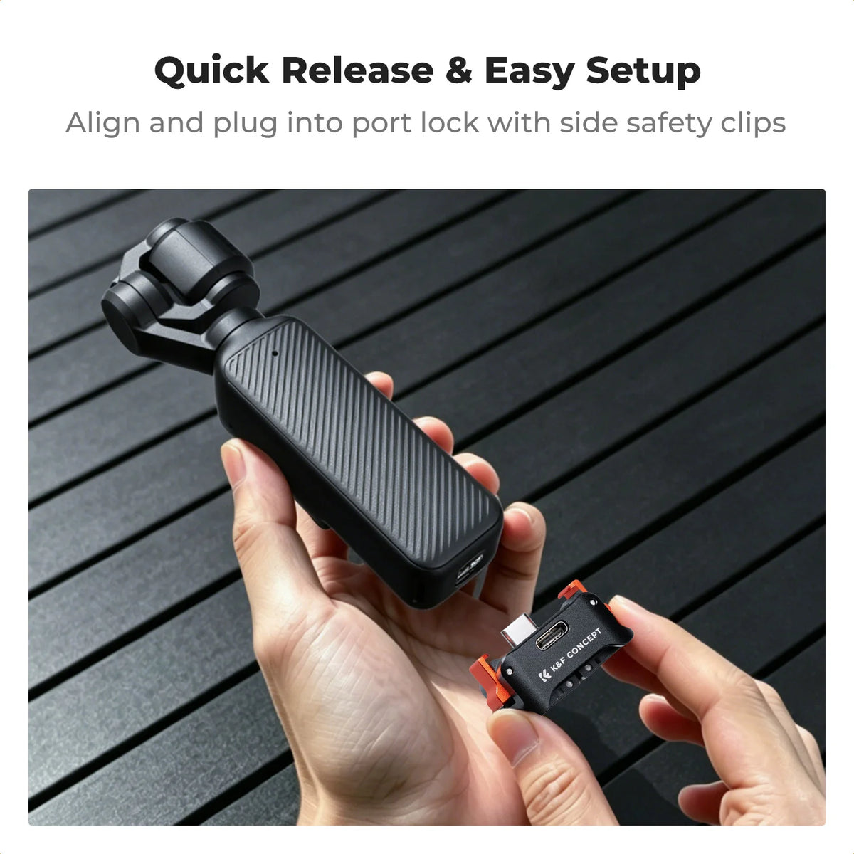 K&F Concept 360-Degree Rotatable DJI Osmo Pocket Charging Stand