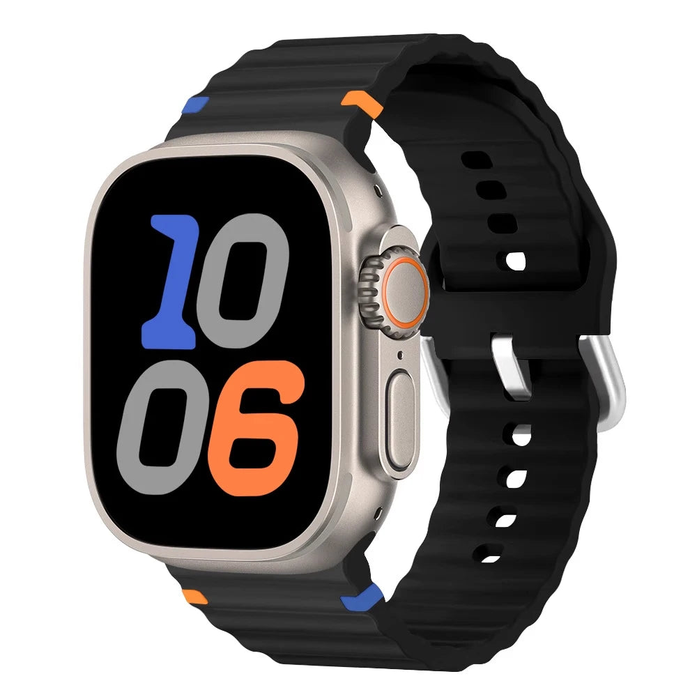 Flexible Silicone Watch Band for Apple Watch