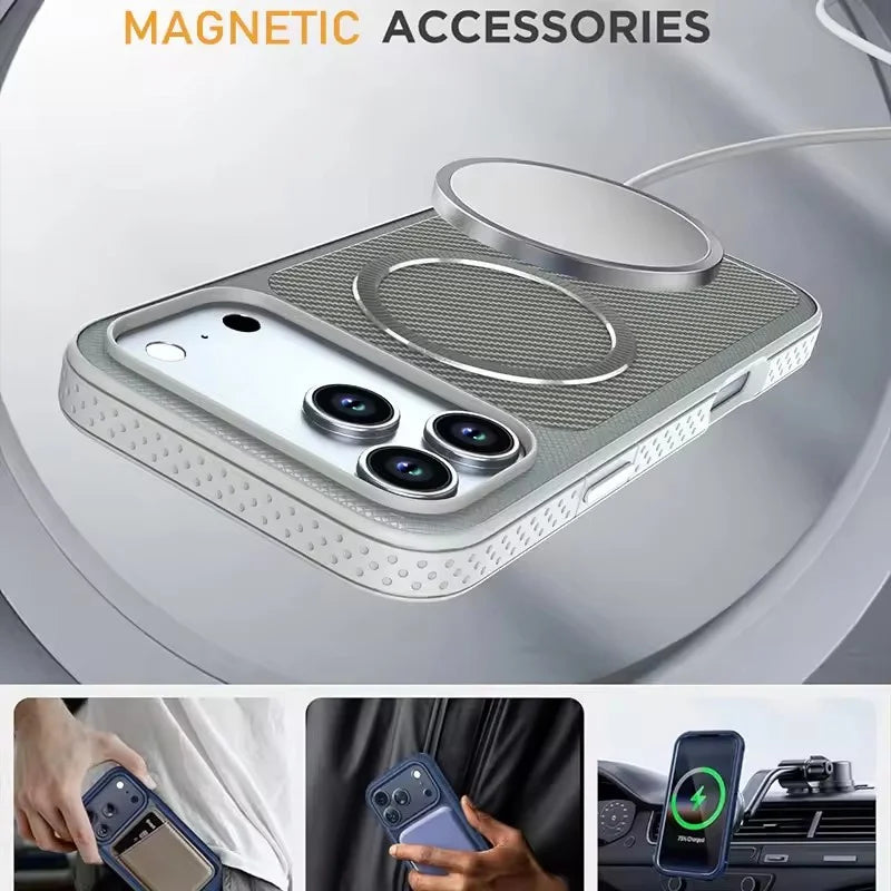 Transparent MagSafe Case with Raised Camera Protection for iPhone 17 Series