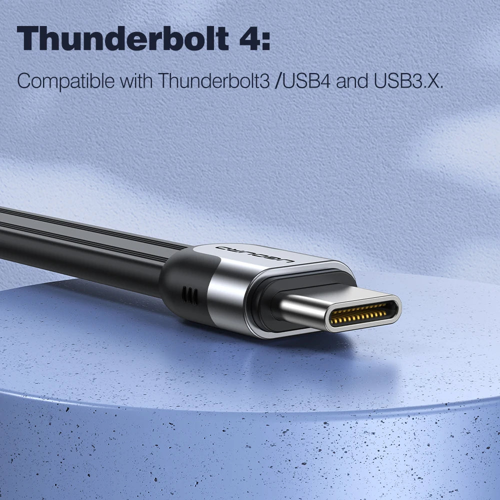 UGOURD Flat USB-C Thunderbolt 4 Cable