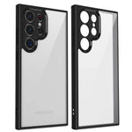 Shockproof Armor Matte Frosted Clear Case with Lens Protection for Samsung Galaxy S25 Series