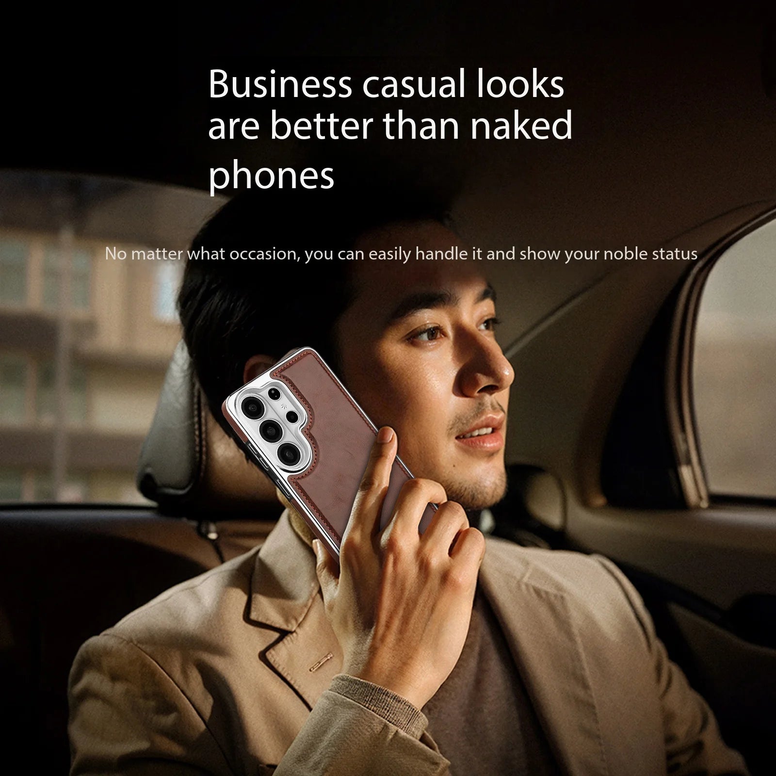 Luxury Business Magnetic Leather Protective Case for Samsung Galaxy S26 Series