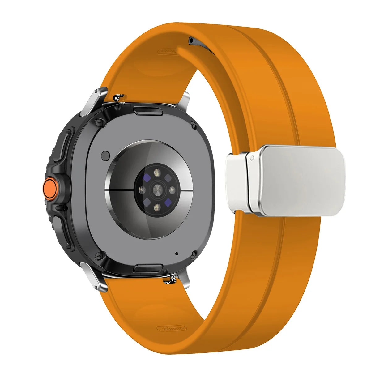 Silicone Magnetic Buckle Strap for Samsung Galaxy Watch 8 /  Galaxy Watch 8 Classic