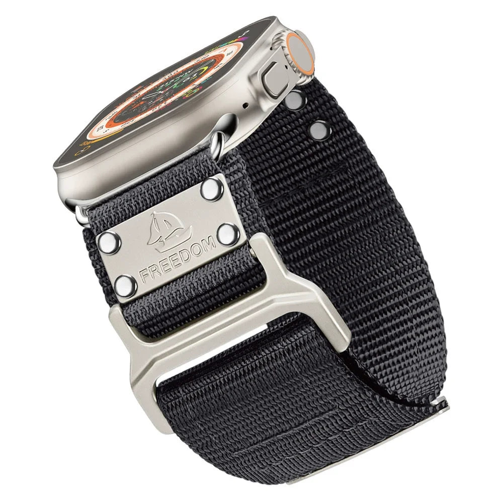 Infinitely Adjustable Woven Nylon Band for Apple Watch