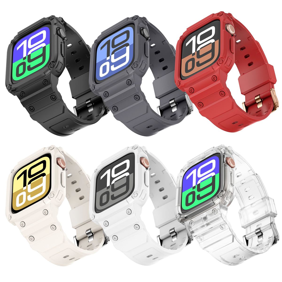TPU One-Piece Strap and Case for Apple Watch