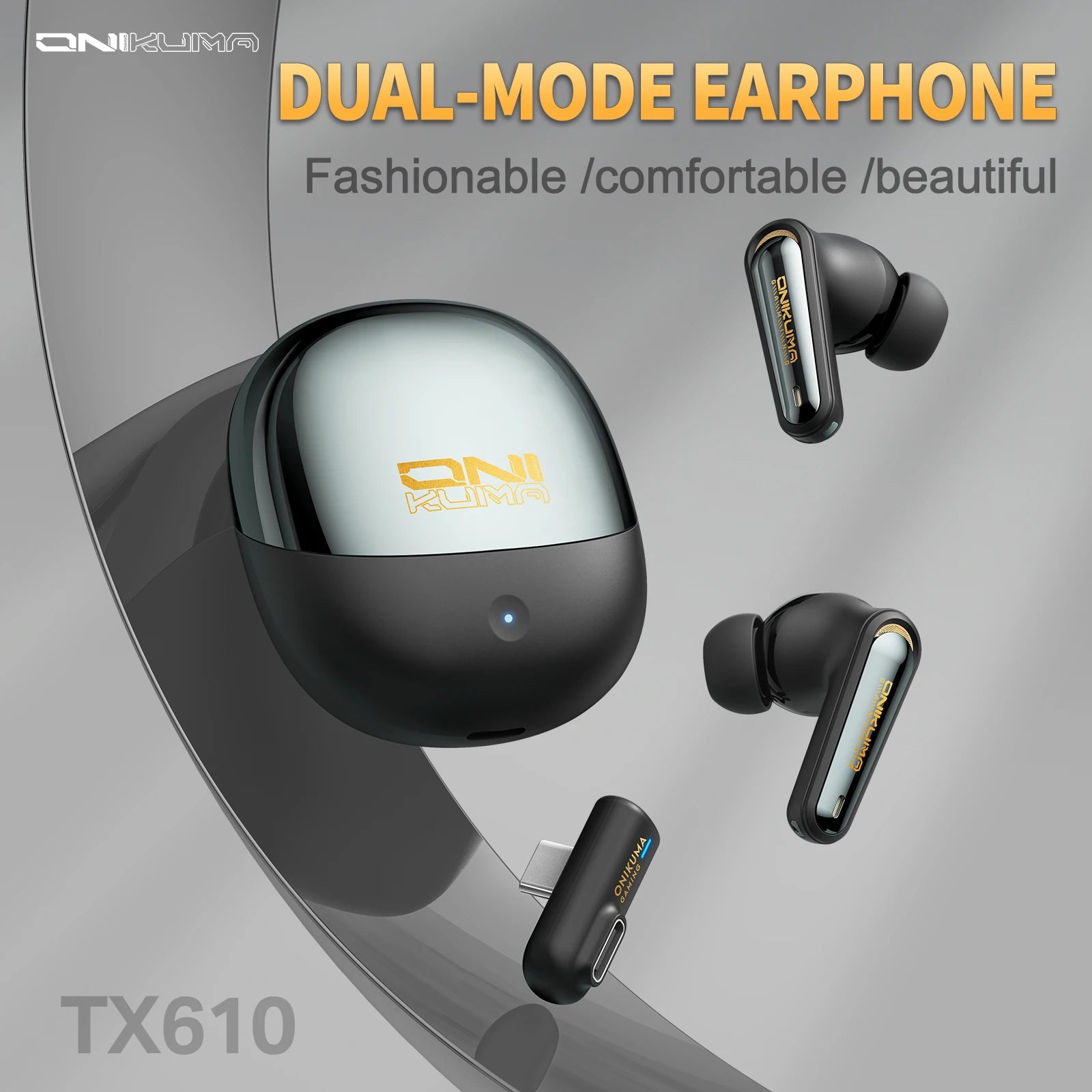 Onikuma TX610 Dual-Mode Gaming Earphone