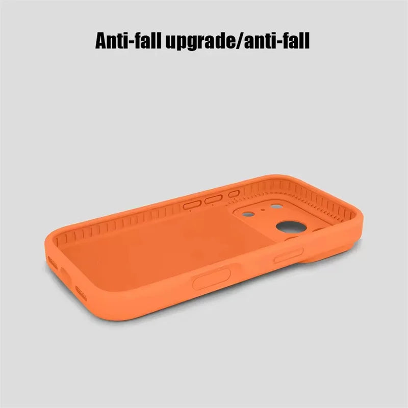 Liquid Silicone Camera Protection Case with Raised Lens Ring for iPhone 17 Series