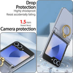 Luxury Hard Protective Case with Ring for Samsung Galaxy Z Flip 6
