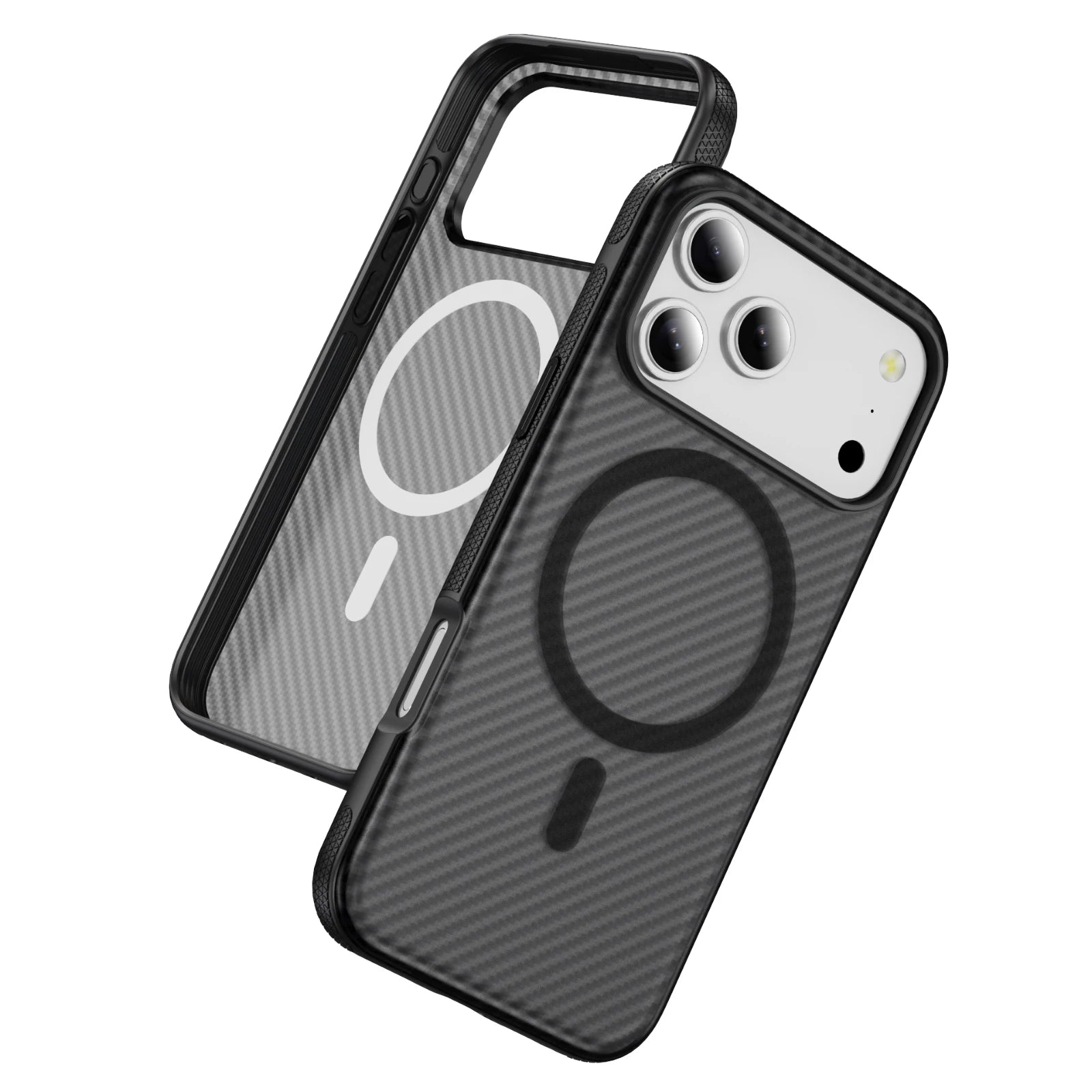 Slim Matte Aramid Fiber Pattern MagSafe Case for iPhone 17 Series
