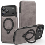 MagSafe Compatible Leather Flip Case for iPhone 17 Series