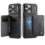 iPhone 17 Series Leather Case with Removable Card Holder