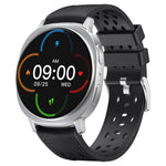 Hybrid Silicone and Leather Watch Strap with No-Gap Design for Samsung Galaxy Watch 9