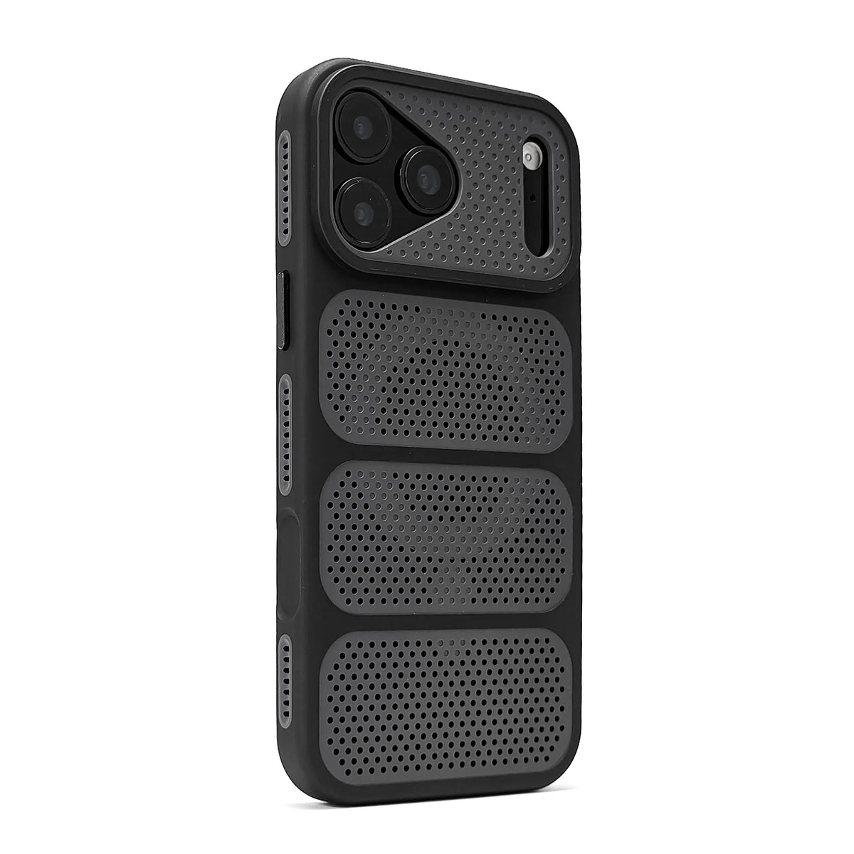 Heat Dissipation Perforated Hollow Bumper Case with Raised Camera Protection for iPhone 18 Series