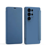 Flip Liquid Silicone Case with Card Slot for Samsung Galaxy S24 Series