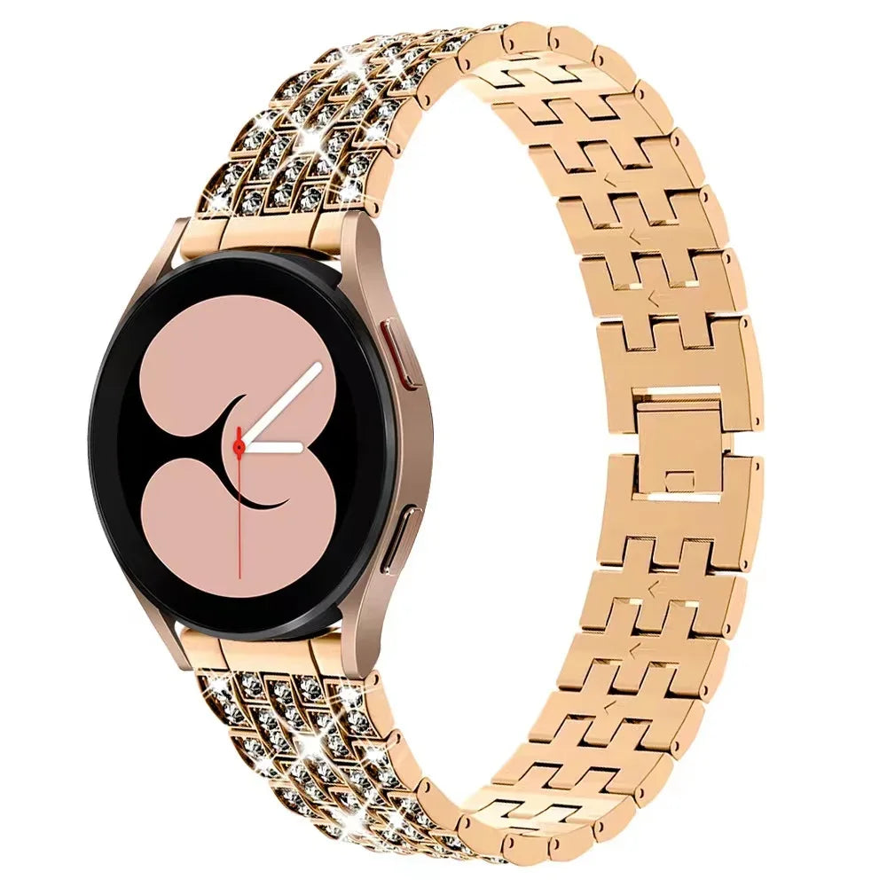 Luxury Stone-Embellished Metal Band for Samsung Galaxy Watch 6 & Galaxy Watch 6 Classic