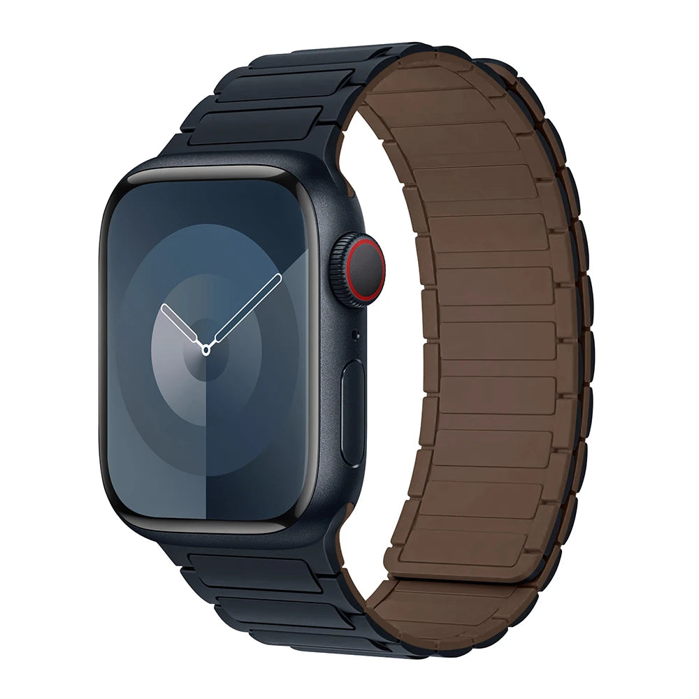 Silicone Replacement Strap with Magnetic Closure for Apple Watch