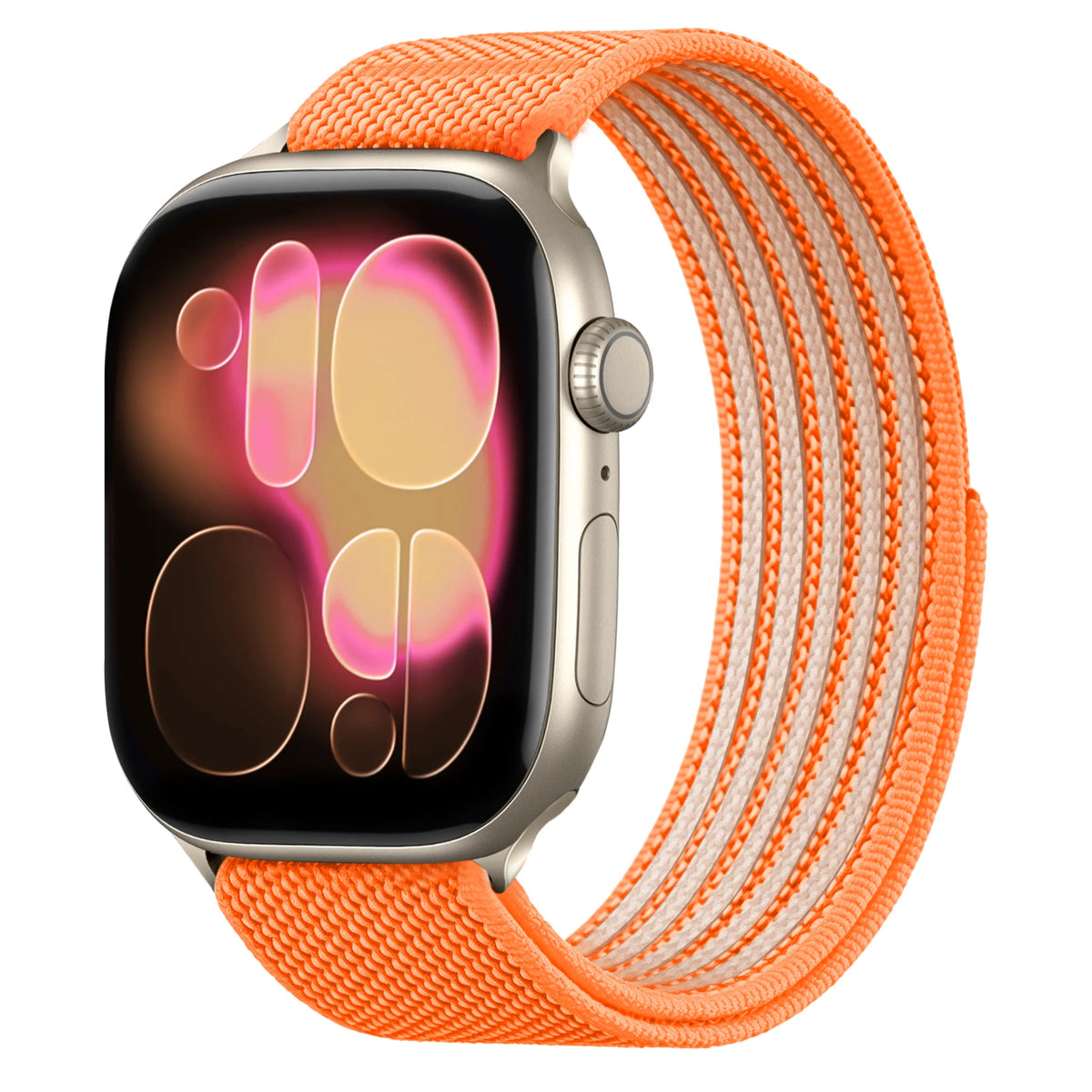 Breathable Nylon Sport Loop Band with Hook-and-Loop Closure for Apple Watch