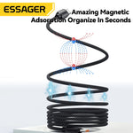 Essager 100W USB-C PD Magnetic Charging Cable With Anti-Winding Cord
