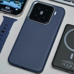 Luxury Diamond Texture PU Leather Matte Case for Xiaomi 15 Series