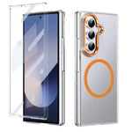 Samsung Galaxy Z Fold 7 Protective Magnetic Case with HD Glass Front Film