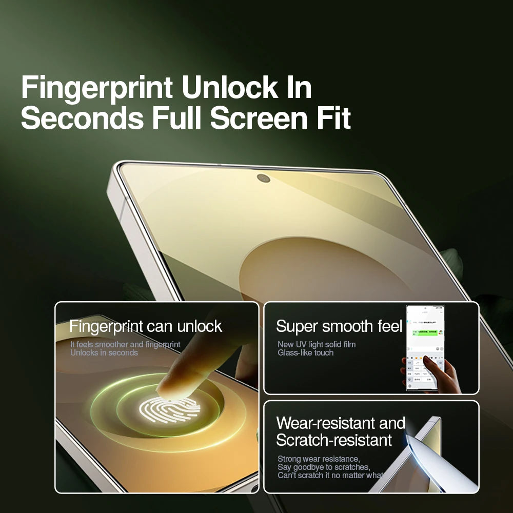 Curved Screen AR UV Light-Curing Film for Samsung Galaxy S25 Series