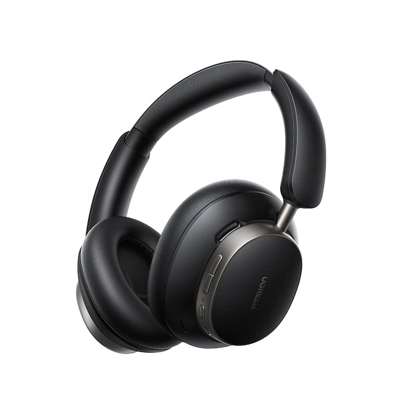 Black headphones with UGREEN branding on a white background