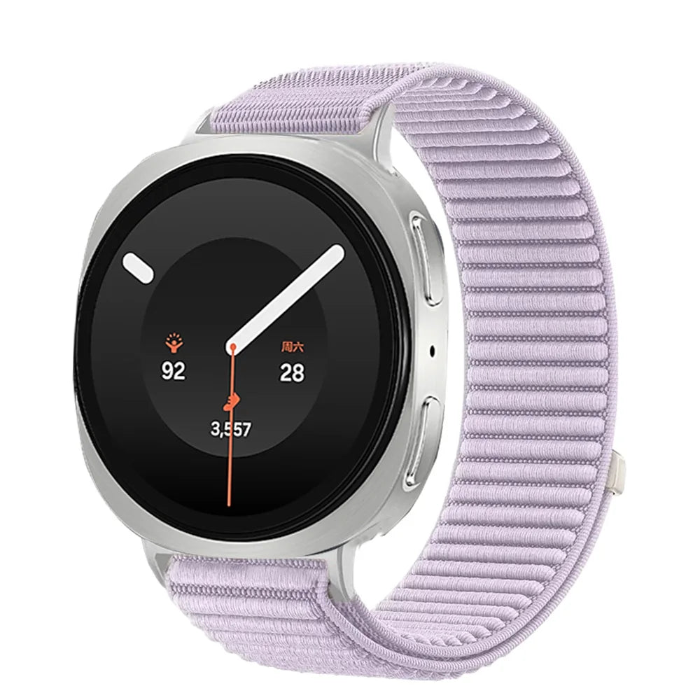 Breathable Braided Nylon Watch Band with Velcro Closure for Samsung Galaxy Watch 9