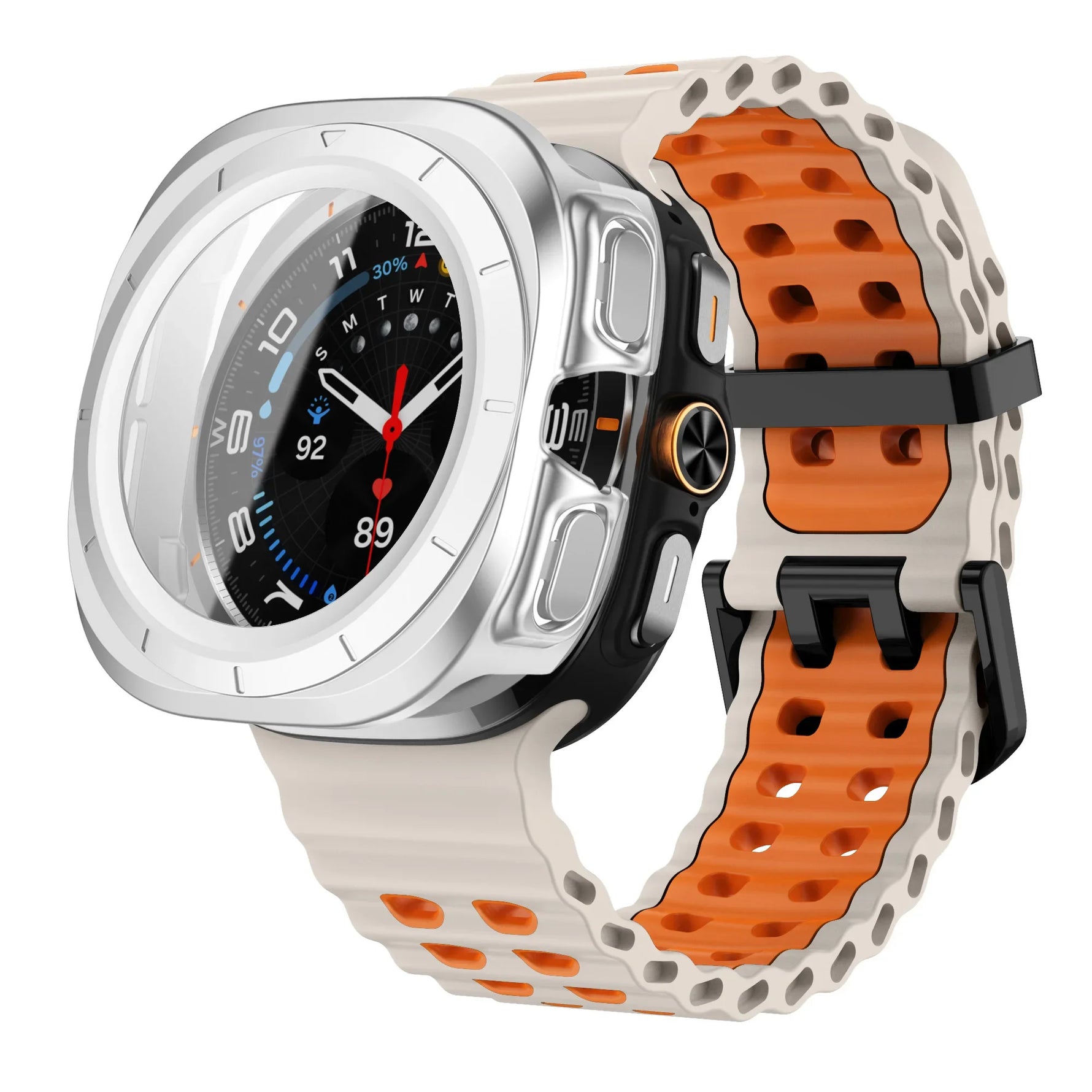 Silicone Strap & Protection Set for Samsung Galaxy Watch Ultra and Samsung Galaxy Watch Ultra (2025)
