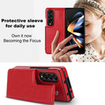 Luxury Leather Wallet Case for Samsung Galaxy Z Fold 5